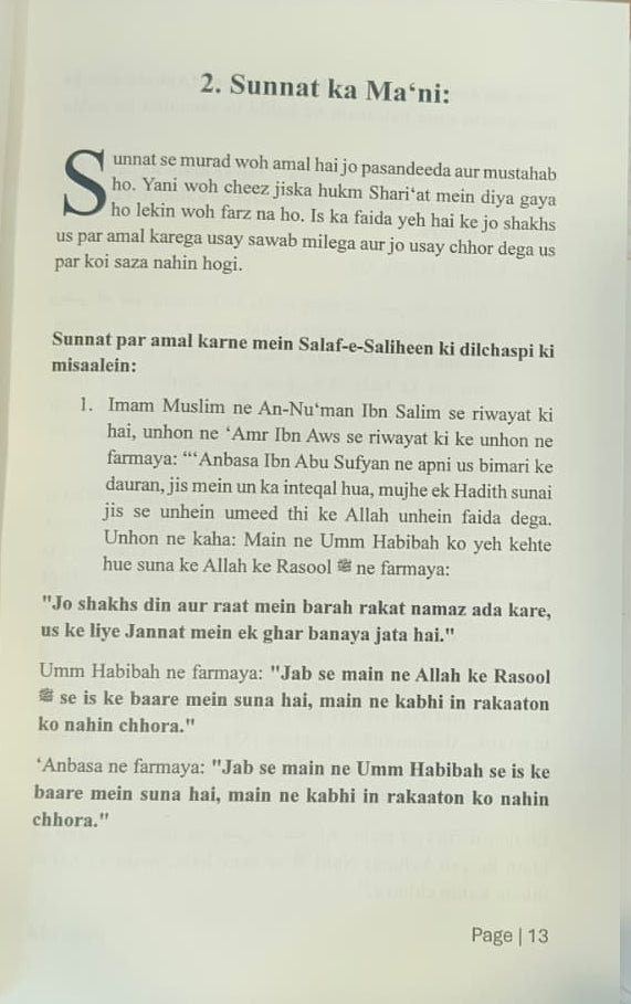 Nabi SAW ke Rozana ke Amaal(Roman Script) alifthebookstore