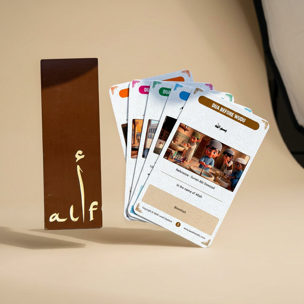 40 Daily Duas Cards for Kids(English) alifthebookstore