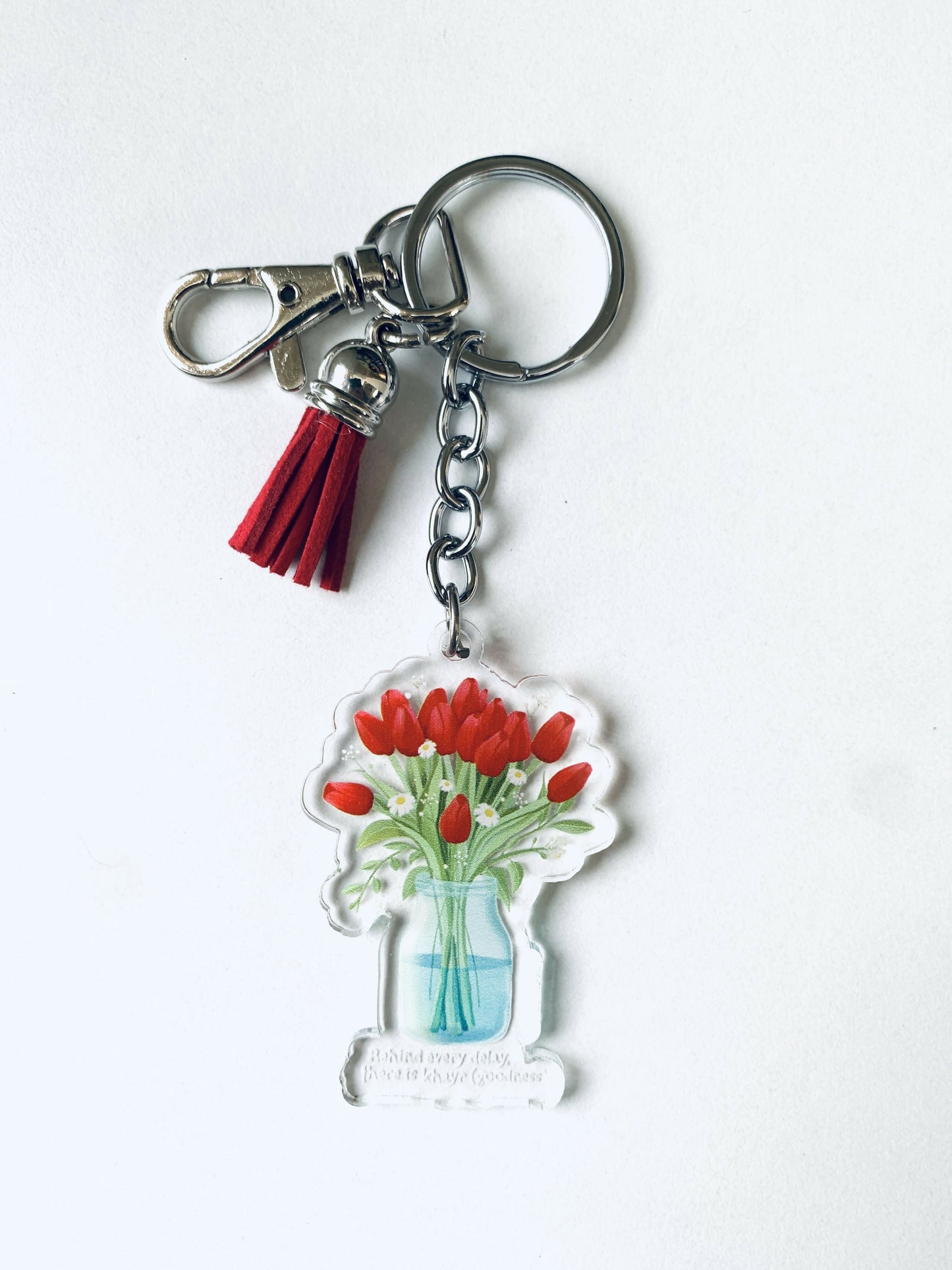 Behind every delay there is Khayr Acrylic Keychain MS Doodle studio