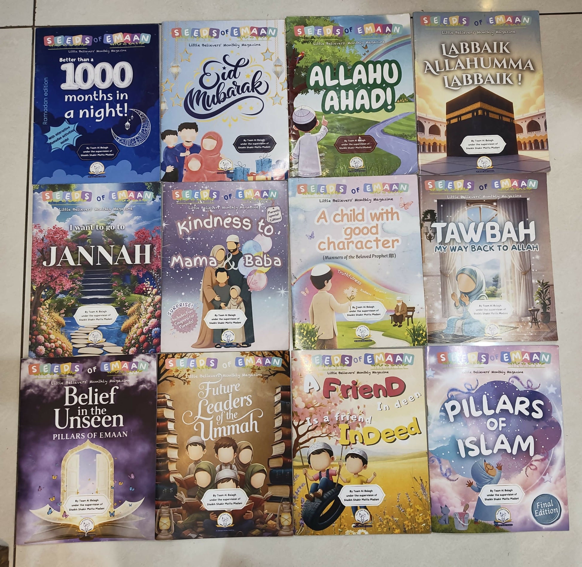 12 issues of Seeds of Emaan Al Balagh Store