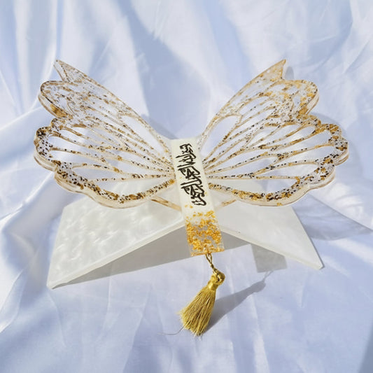 Butterfly Rihal (Premium Resin Quran Stand) alifthebookstore