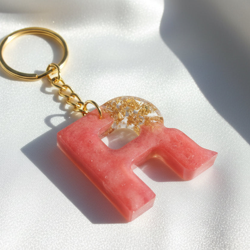 Alphabet keychain Resin Krafts