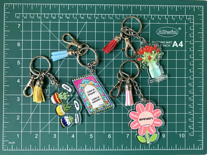 Behind every delay there is Khayr Acrylic Keychain MS Doodle studio