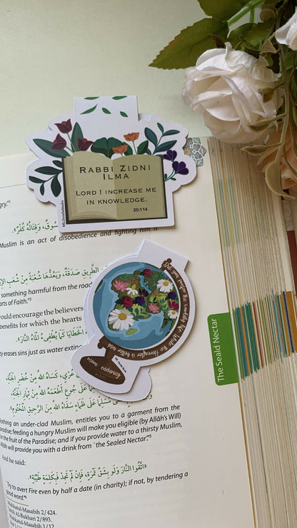Magnetic bookmarks with Quran Verses and Quotes(set of three designs) MS Doodle studio