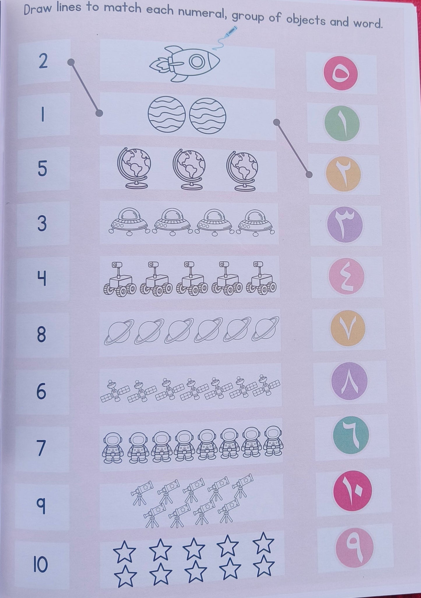 Arabic Letters & Numbers Activity Book alifthebookstore