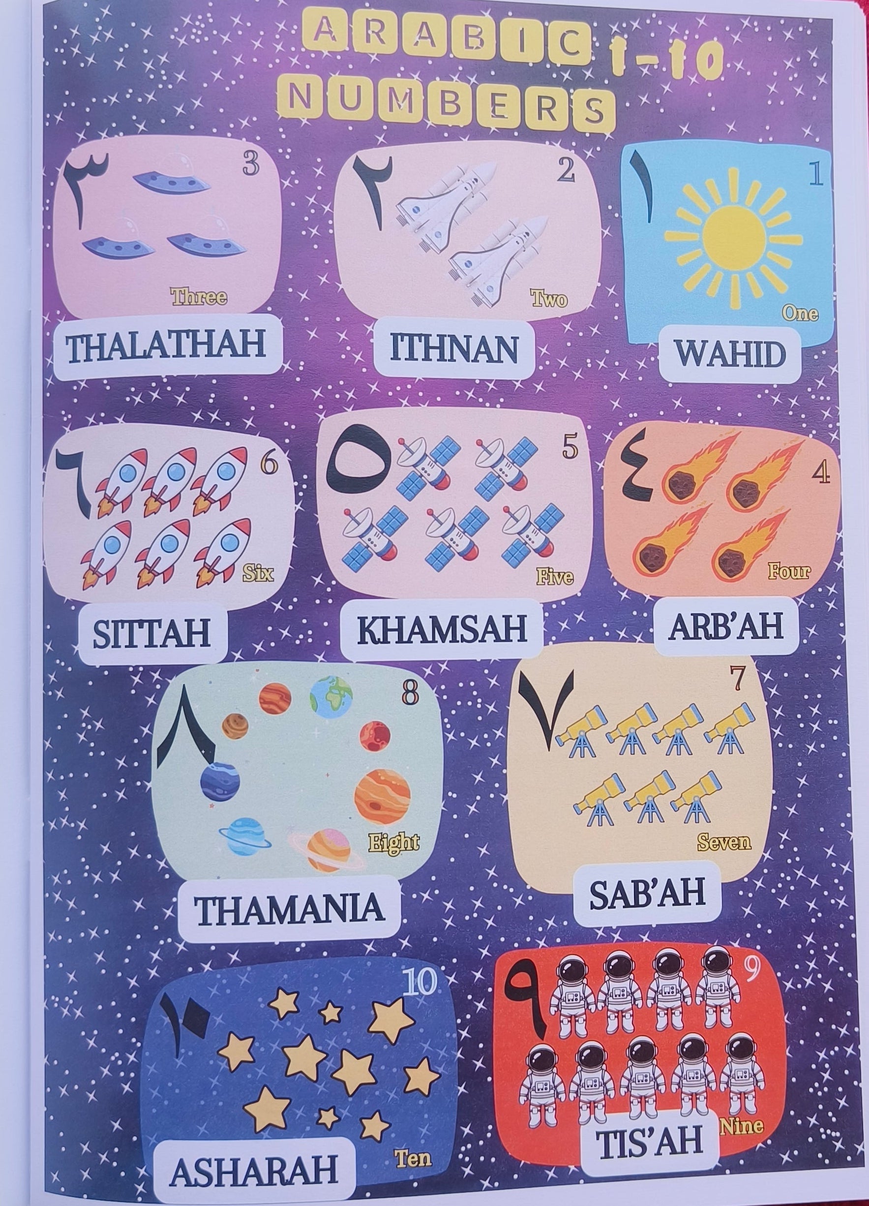 Arabic Letters & Numbers Activity Book alifthebookstore