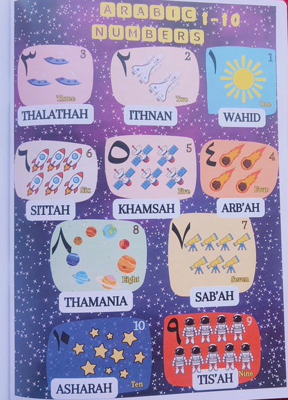 Arabic Letters & Numbers Activity Book alifthebookstore