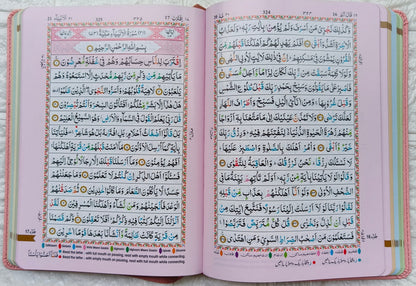 The Holy Quran Colour Coded Tajweed Rules-Flexi Cover alifthebookstore