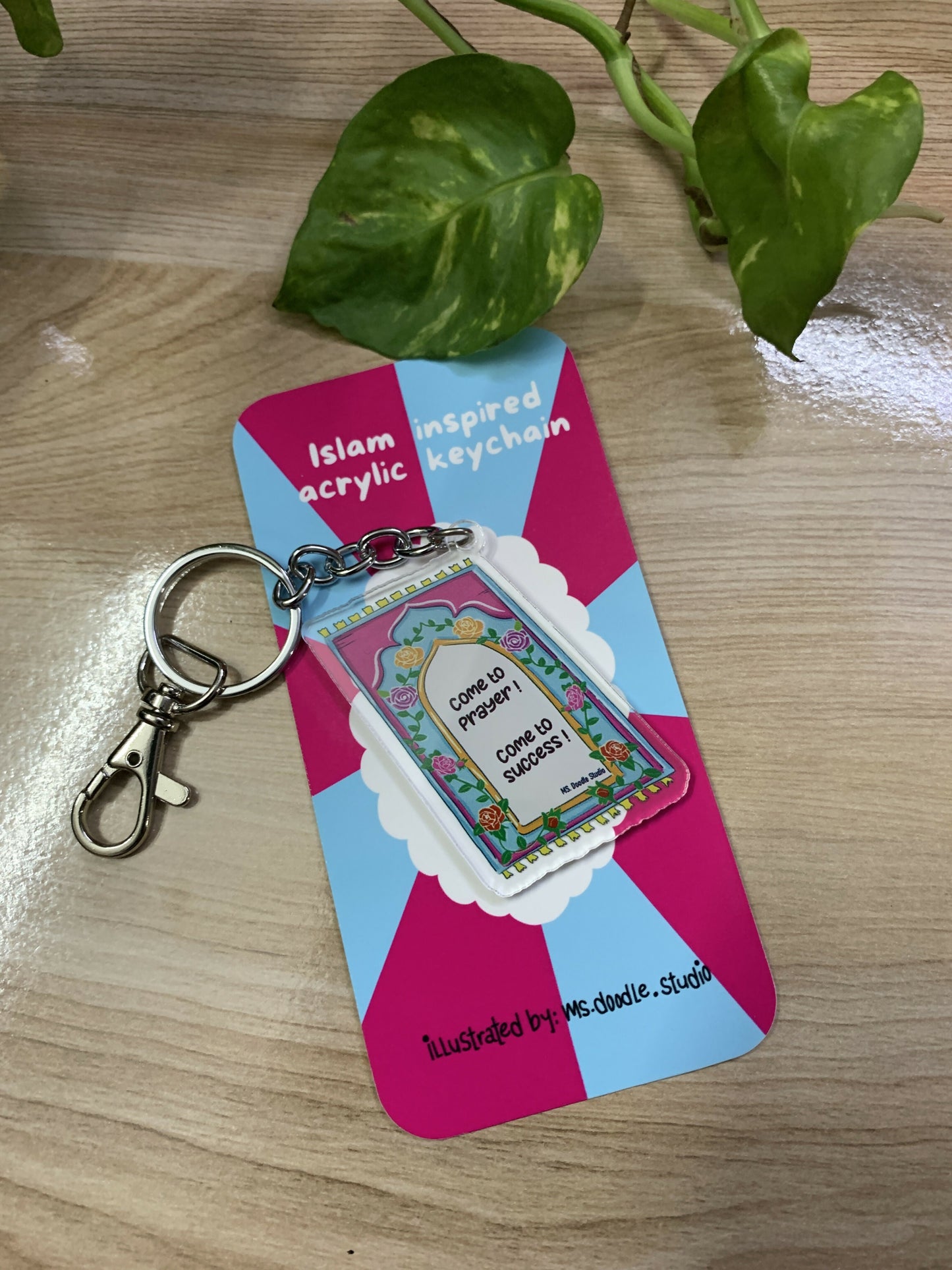 Prayer Mat Acrylic Islamic Keychains MS Doodle studio