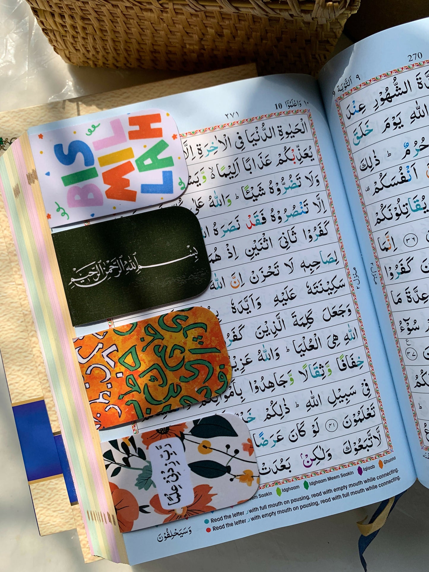 Islamic bookmarks (set of 4 pcs) with magnets MS Doodle studio